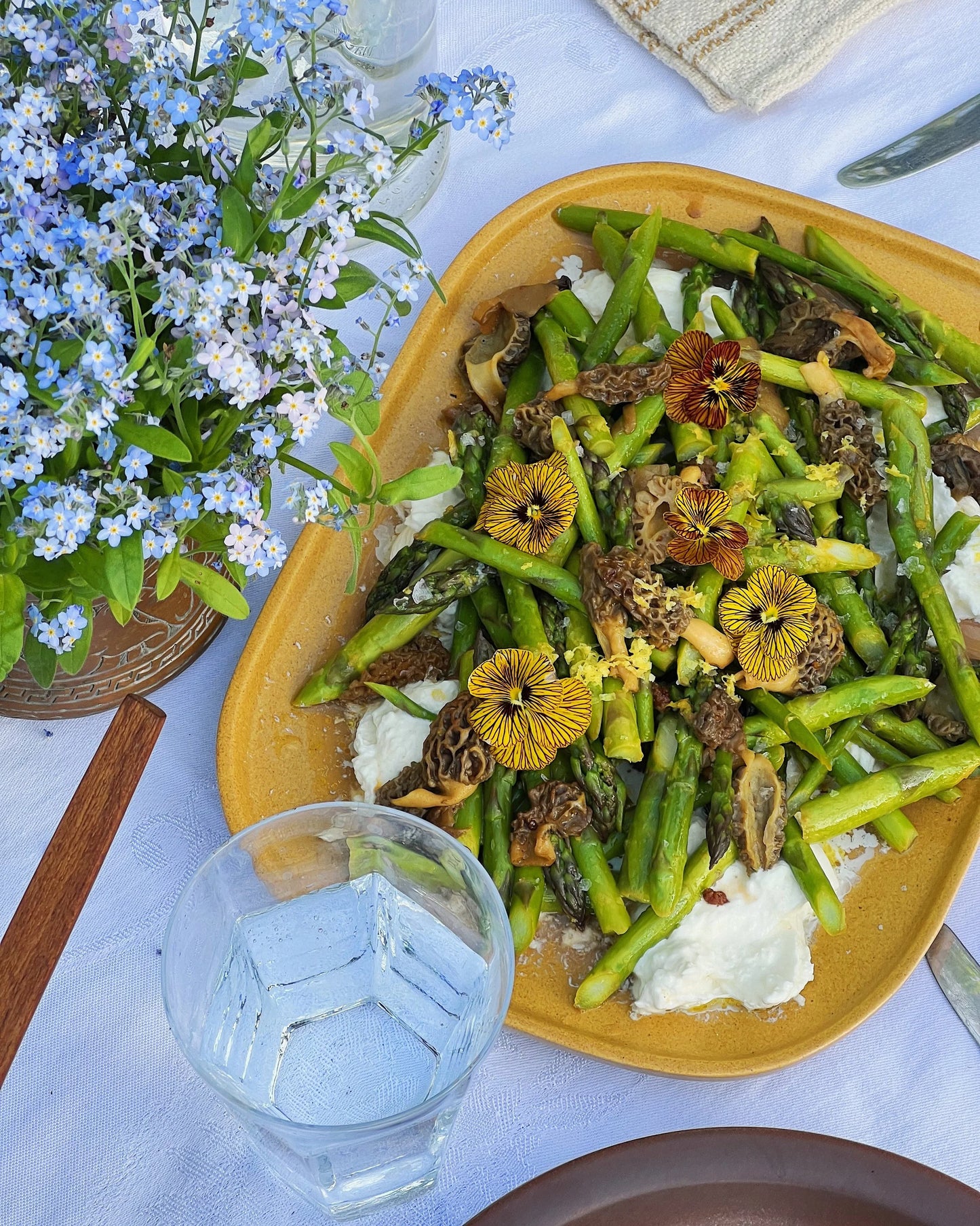 Local Farm to Table Dinner Among the Flowers